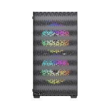 Корпус HSPD M334, Mesh Mini-tower, Black, TG, 0.45 SPCC, 2x140mm ARGB + 1x120mm ARGB mATX, mITX 160/340/184mm 2x2.5