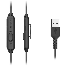 Гарнитура A4Tech Fstyler FH100U чёрный, проводная