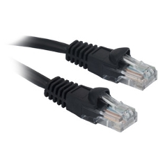 Патч-корд Buro UTP 4 пары cat.5e CCA molded 10м черный RJ-45 (m)-RJ-45 (m)