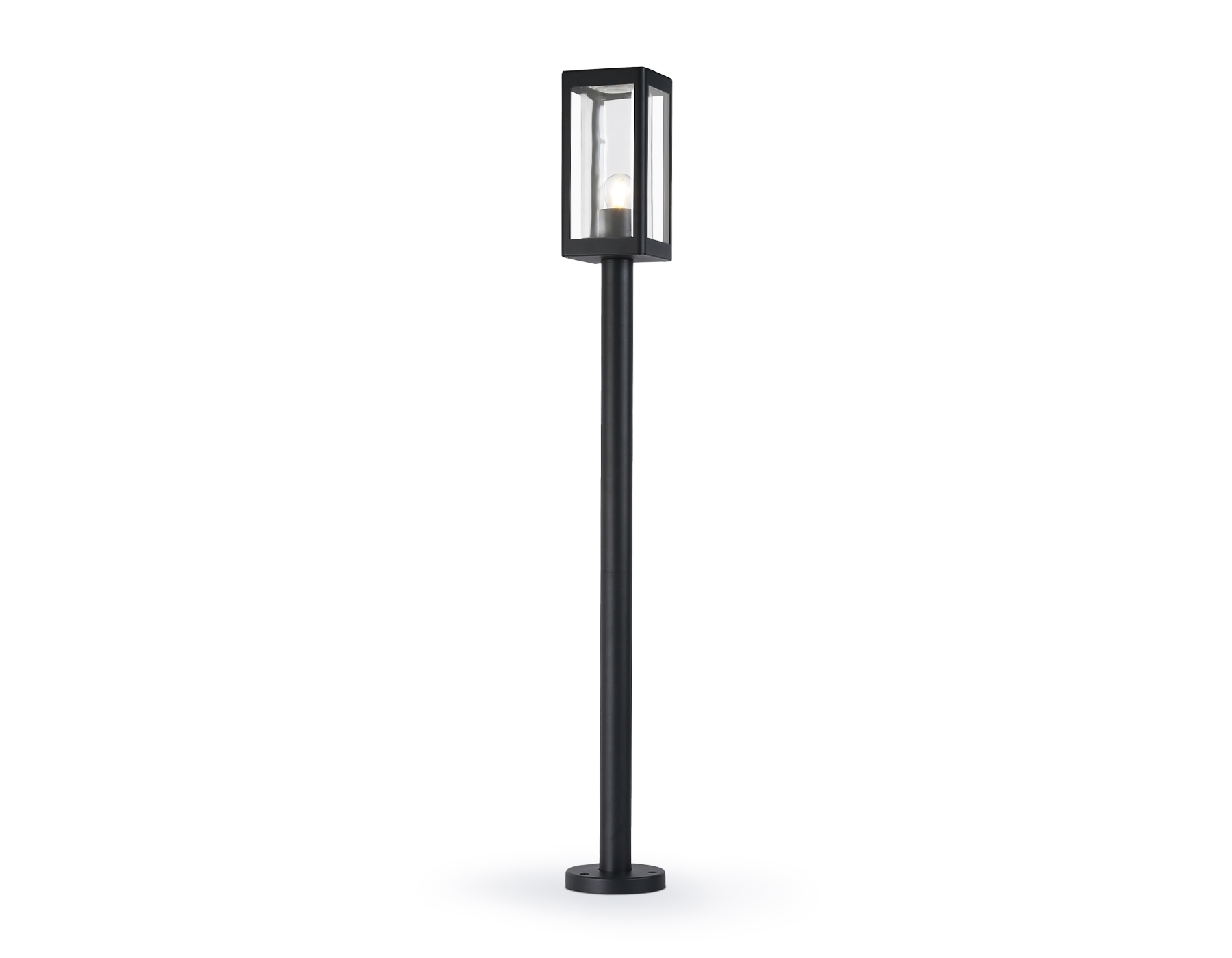 Светильник Ambrella light ST2425 BK/CL черный/прозрачный IP54 E27 max 40W 110*110*1000
