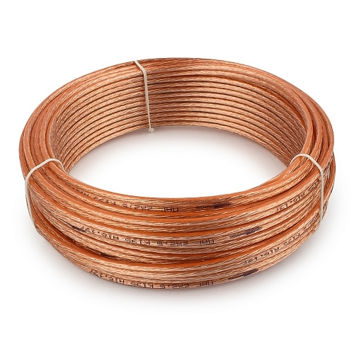 Акустический кабель Cablexpert CC-TC2x2,5-15M, прозрачный,  15 м, бухта