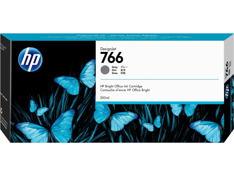 Картридж лазерный HP 766 для HP DesignJet XL 3600 MFP, 300 мл, серый
