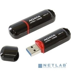 Флешка USB ADATA UV150 (AUV150-128G-RBK), 128Gb, USB 3.0, R/W 100/30, черный
