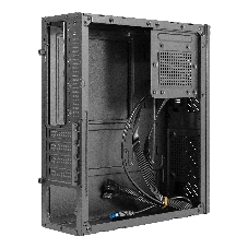 Компьютерный корпус Desktop ExeGate MI-302U (mATX/mini-ITX, без БП, 1хUSB+1хUSB 3.0, HD аудио, черный)