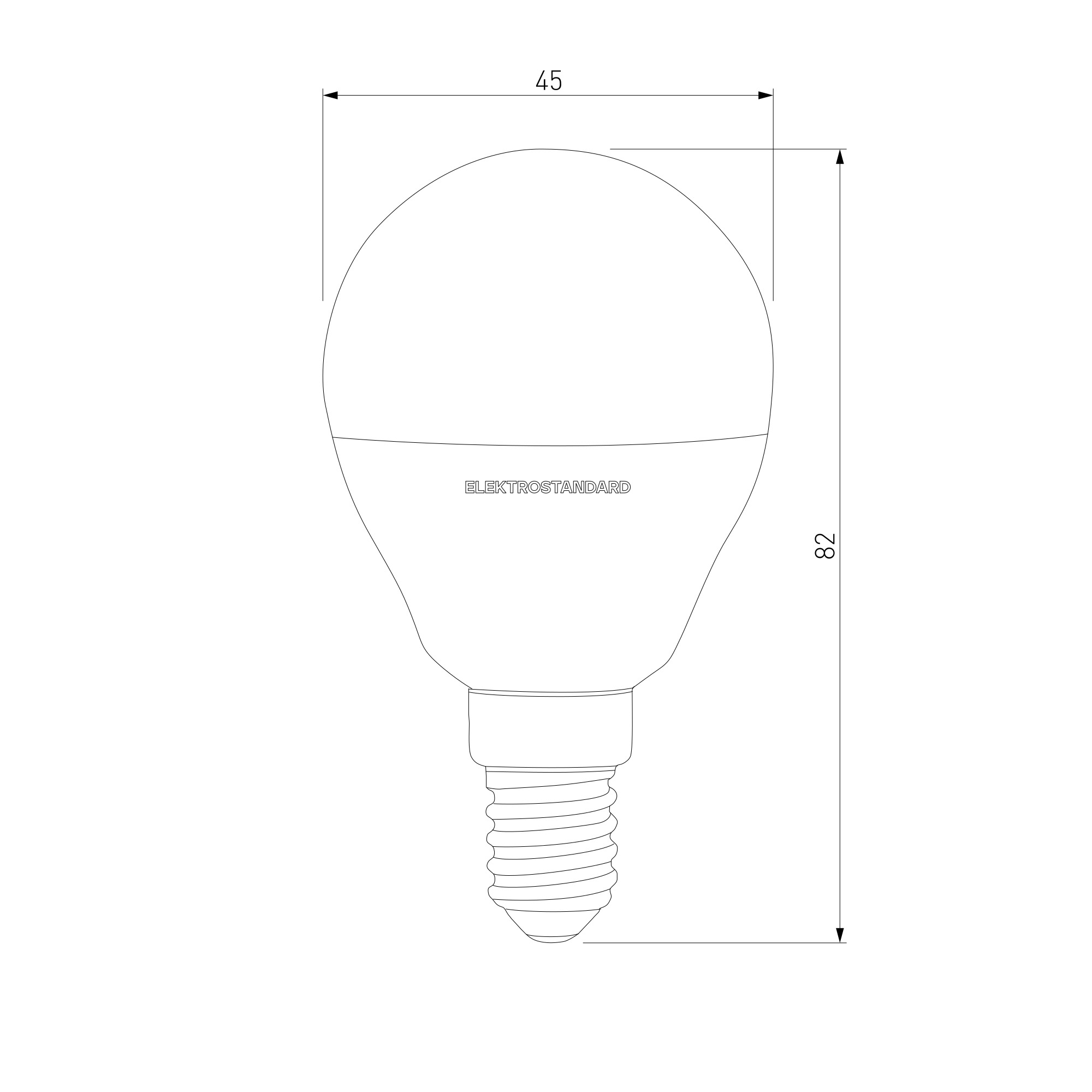 BLE1405 / Светодиодная лампа Mini Classic  LED 7W 3300K E14 матовое стекло