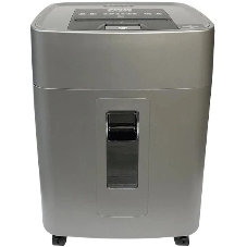 Шредер Office Kit SA375 серый/черный с автоподачей (секр.P-4) фрагменты 375лист. 42лтр. скрепки скобы пл.карты CD