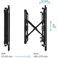 Настенное крепление ONKRON PRO7 Mдля видеостен 40”-70