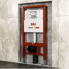 Комплект BAU 6 в 1: инсталляция BAU PRO, унитаз подвесной безободковый Bau Dream 49,5х36, сиденье дюропласт микролифт, клавиша BAU Soul, черная матовая