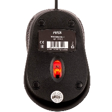 Мышь проводная HIPER HOM-031 черный, 1000 dpi, USB, кнопки - 3