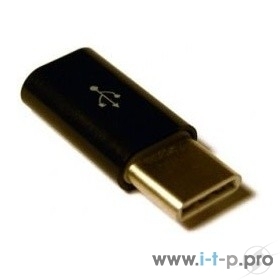 Переходник KS-is KS-294 Адаптер USB F в USB Type C M, черный