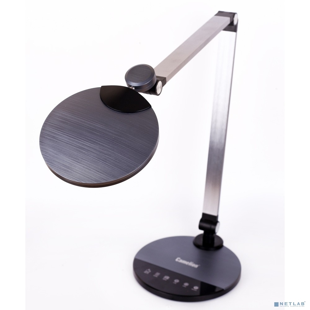 Светильник настольный Camelion KD-865 C48 черный металлик LED (10 Вт,230В,600 лм,сенс.рег.ярк и цвет.темп)