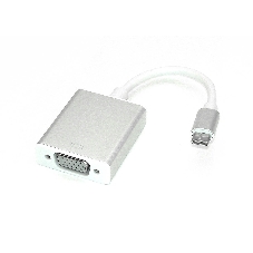 Адаптер Multiport Type-C на VGA для MacBook, серебристый
