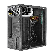 Компьютерный корпус Minitower ExeGate BAA-408-UNS400 (mATX, БП UNS400 с вент. 12см, 2хUSB, HD Audio, черный)