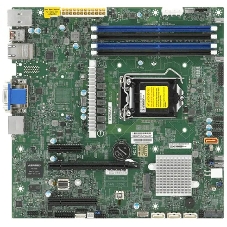 Материнская плата Supermicro X12SCZ-F-B Socket LGA1200 Intel W480E 4DDR4 ECC/DDR4 MicroATX