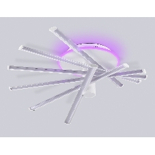 Потолочный светодиодный светильник Ambrella light FL6231 WH белый 88W 3000K-6400K+RGB 605*605*200 (ПДУ ИК)
