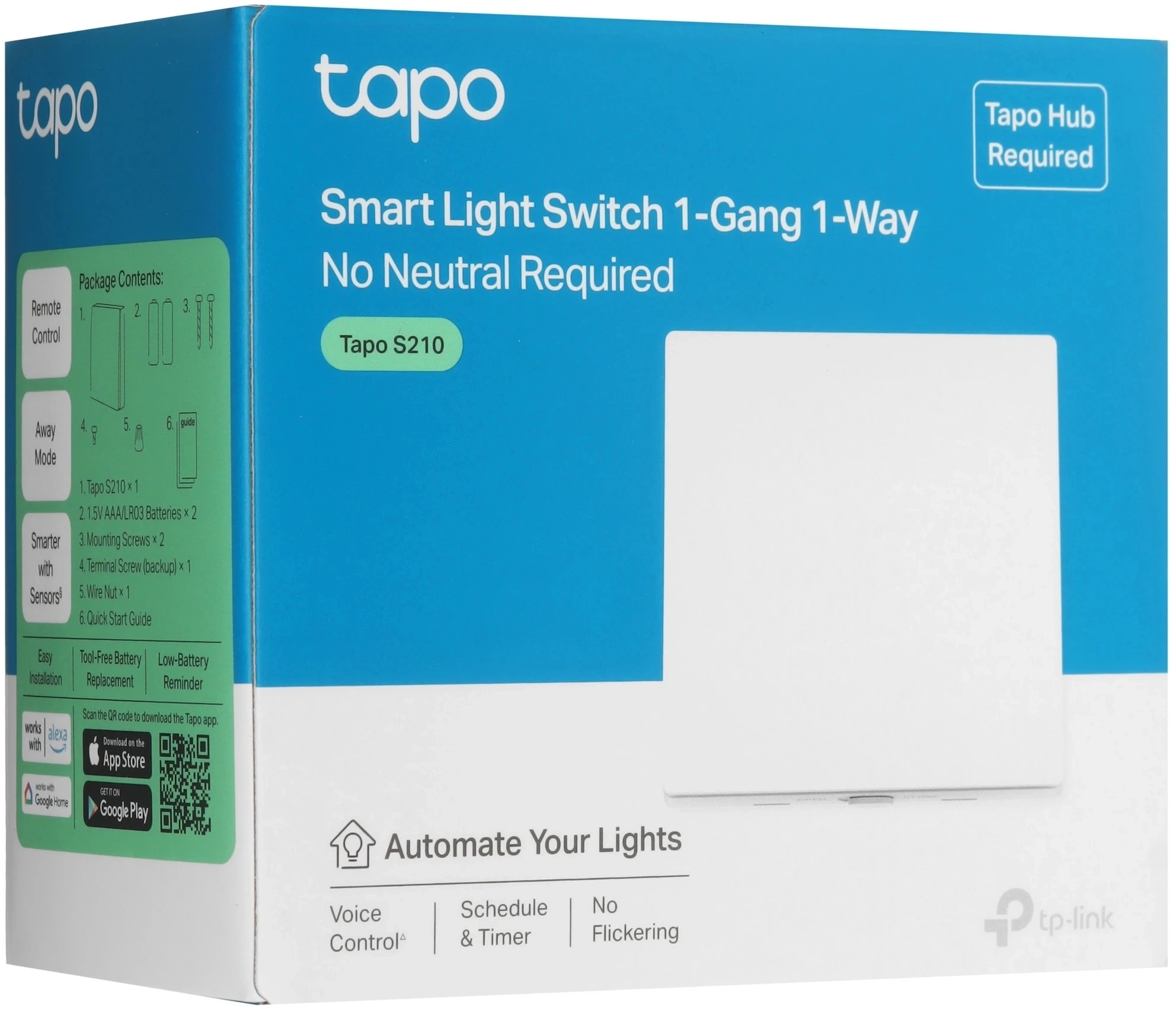 Умный выключател TP-Link Tapo S210