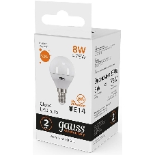 Лампа светодиодная Gauss Elementary 12Вт цок.: E14 шар 220B 4100K св. свеч. белый ней. (упак.: 10 шт)