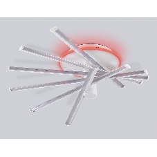 Потолочный светодиодный светильник Ambrella light FL6231 WH белый 88W 3000K-6400K+RGB 605*605*200 (ПДУ ИК)