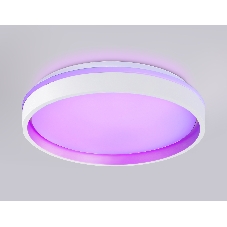Светодиодный светильник RGB Ambrella light FZ601 WH/GD белый/золото IP20 46W 3000K-6500K+RGB D390*80 (ПДУ ИК)