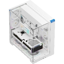 Корпус без блока питания Thermalright A70, Midi-Tower, TG, no fans, 2xUSB-A 3.0, 1xUSB Type-C, ATX, mATX, mITX White