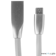 Кабель USB 2.0 Cablexpert CC-G-mUSB01W-1M, AM/microB, серия Gold, длина 1м, белый, блистер