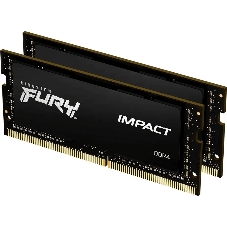 Оперативная память Kingston Fury Impact, DDR4, 16GB (2x8GB), 3200MHz, CL20, SO-DIMM