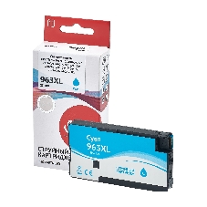 Картридж струйный Sakura 3JA27AE (№963XL Cyan) для HP, голубой, 25,5 мл., 1600 к.