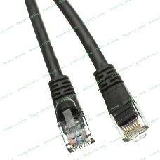 Патч-корд NTSS NTSS-PC-UTP-RJ45-5e-5.0-LSZH-BL NTSS-PC-UTP-RJ45-5E-5.0-LSZH UTP RJ-45 вил.-вилка RJ-45 кат.5E 5м черный LSZH (уп.:1шт) 26AWG