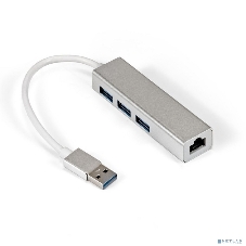 Кабель-адаптер ExeGate EXE-77U3T-45 (USB3.0 --> 3xUSB3.0 + 1xRJ45 UTP 1000Mbps RLT8153)