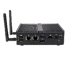 Неттоп HIPER BASIS BC119  Intel N-series N100(0.8Ghz)/8192Mb/256SSDGb/noDVD/BT/WiFi/war 1y/0.65kg/черный/Win11Pro + Безвентиляторный/БП 36Вт/металл/VESA Адаптер на 75х75, 100х100