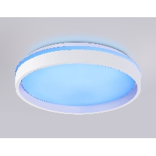 Светодиодный светильник RGB Ambrella light FZ601 WH/GD белый/золото IP20 46W 3000K-6500K+RGB D390*80 (ПДУ ИК)