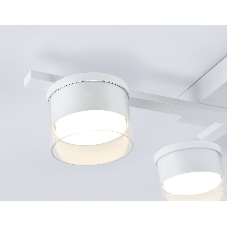 Потолочный светильник Ambrella Light FL51661/4 WH/CL белый/прозрачный GX53/4 547*330*105