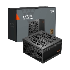 Блок питания PCCooler YK750H, 750Вт, 80+ Bronze, 120мм, немодульный, черный