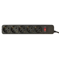 Сетевой фильтр PC Pet AP01006-1.8-BK 1.8 м, 5 розеток, черный