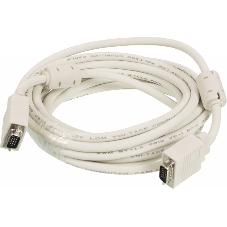 Кабель VGA Ningbo CAB016S-5m VGA HD15 (m)/VGA HD15 (m) 5м феррит.кольца
