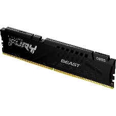 Оперативная память Kingston Fury Beast, DDR5, 32GB (1x32GB), 5600MHz, CL40, DIMM, с радиаторами, черный