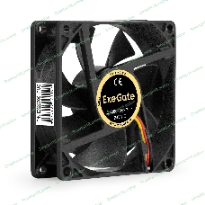 Вентилятор для корпуса ExeGate EX08020S3P-24 черный, 80 мм, 3900 об/мин, 41.2 дБ, 3 pin