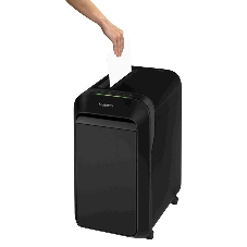 Шредер Fellowes PowerShred LX220 черный (секр.P-4)/перекрестный/20лист./30лтр./скрепки/скобы/пл.карты