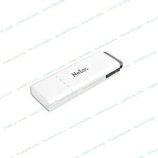 Флешка USB Netac U185 (NT03U185N-064G-20WH), 64Gb, USB 2.0, R/W 25/10, белый/серый