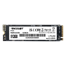 Накопитель SSD Patriot P320, 512Gb, PCIe 3.0 x4, M.2 2280, NVMe, R/W 3000/2200