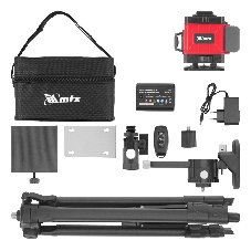 Лазерный уровень м-призм. MTX ML 360-3 Pro SET, 30 м, акк. Li 3000 мА·ч, состоит из 2 частей