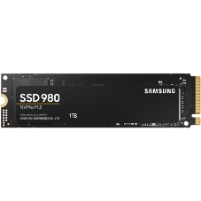 Накопитель SSD Samsung 980, 1000Gb, PCIe 3.0 x4, M.2 2280, NVMe, R/W 3500/3000