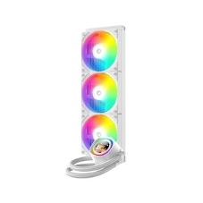 Система жидкостного охлаждения ID-Cooling FX360 LCD белый (Soc 1851/1700/1200/115X/AM5/AM4, 3x120мм fan, 2000rpm, 27.2 дБ, 350W, PWM 4-pin, Al+Cu)