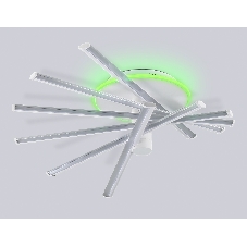 Потолочный светодиодный светильник Ambrella light FL6231 WH белый 88W 3000K-6400K+RGB 605*605*200 (ПДУ ИК)