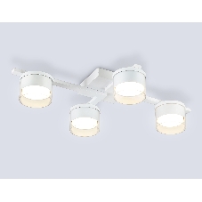 Потолочный светильник Ambrella Light FL51661/4 WH/CL белый/прозрачный GX53/4 547*330*105