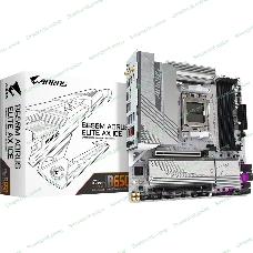 Материнская плата GIGABYTE B650M AORUS ELITE AX ICE, AM5, AMD B650, 4xDDR5, 4xSATA, 2xM.2, 1xPCIe 4.0 x16, 1xPCIe 4.0 x4, 1xDP, 1xHDMI, 1x2.5Gb LAN, Wi-Fi 6E, Bluetooth 5.3, S/PDIF, 2xUSB-C 10Gbps, 2xUSB-A 10Gbps, 5xUSB-A 5Gbps, 4xUSB-A 2.0, 2x3.5 мм, 7.1, mATX