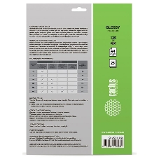Пленка для ламинирования Cactus 125мкм A4 (25шт) глянцевая 216x303мм CS-LPGA412525
