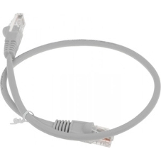 Патч-корд Buro LSZH UTP cat.5e 5м серый RJ-45 (m)-RJ-45 (m)