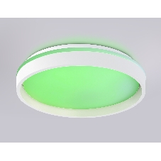 Светодиодный светильник RGB Ambrella light FZ601 WH/GD белый/золото IP20 46W 3000K-6500K+RGB D390*80 (ПДУ ИК)