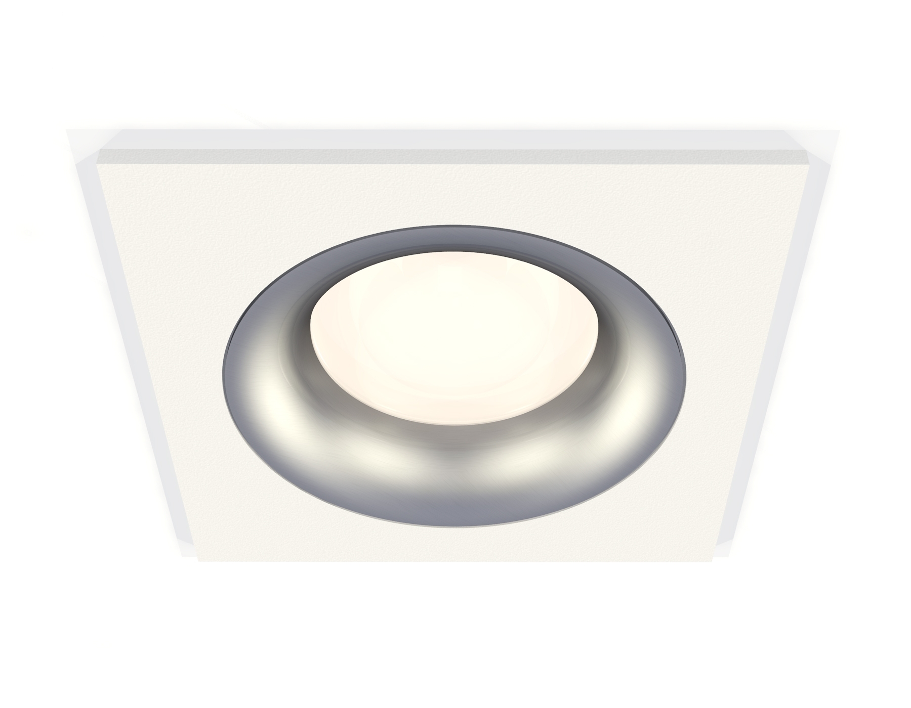 Комплект встраиваемого светильника Ambrella light XC7631004 SWH/MCH белый песок/хром матовый MR16 GU5.3 (C7631, N7013)
